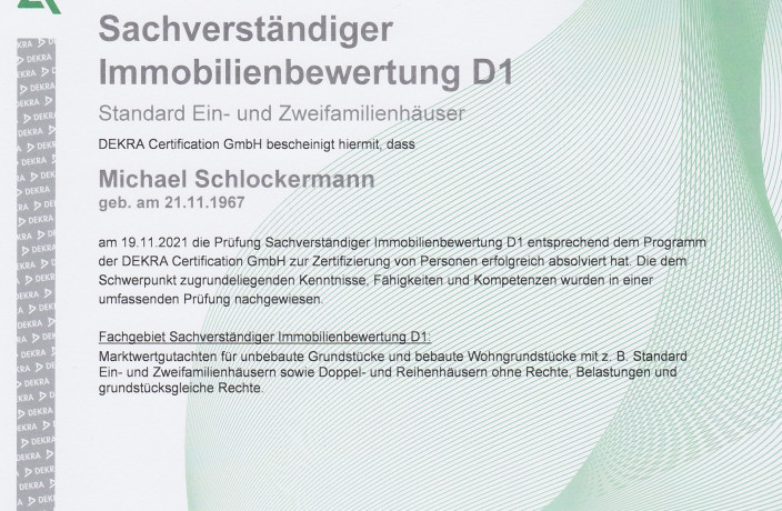 Beispielarbeit von Schlockermann-Immobilien - veröffentlicht auf Gutachter.org